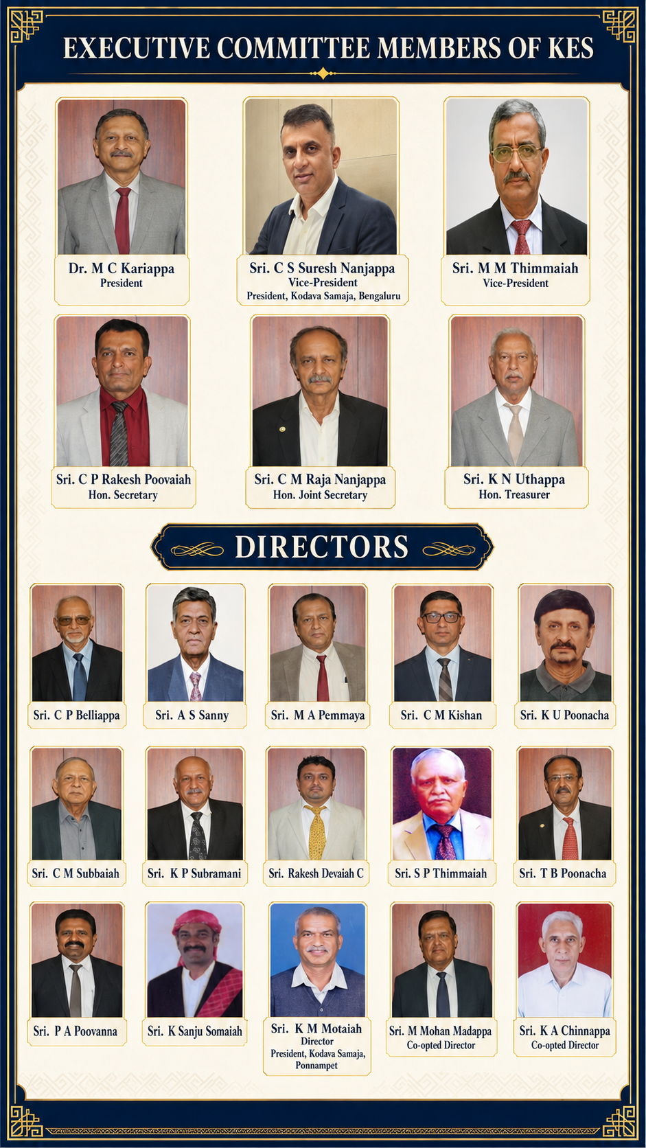 KES Executive Committee Members and Directors